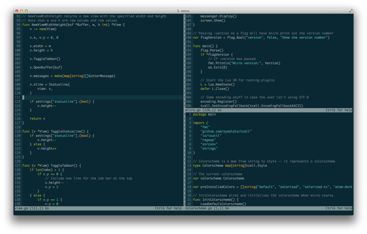 HiGarethDavies's tweet image. Micro - A modern and intuitive terminal-based text editor - buff.ly/2xJWgeO #micro #ide #microeditor #terminaleditor #nano #linux