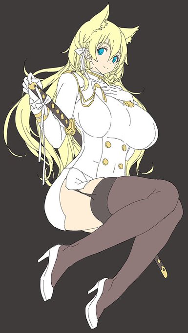 愛宕のコスプレをする愛宕さん。 