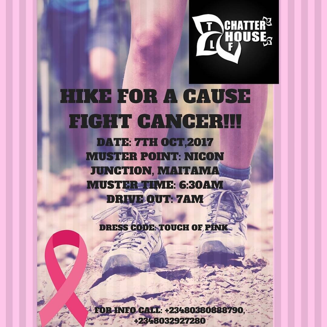tlfchatterhouse's tweet photo. #HIKE FOR A #CAUSE "FIGHT #CANCER"
#TLFCHATTERHOUSE
#SUPPORTNONSO
#Nature #Fitness #fitnaija #fitfam #abujaevents #Adventure #abuja https://t.co/UvLsf14zSE