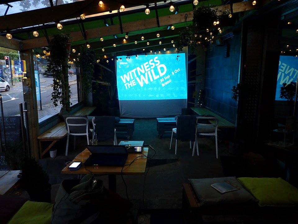 WildscreenFest's tweet photo. @ChasingCoral screening @Thelockupuk was 👍 Lots of people inspired! Catch us at @KingswestonHse tonight! #WitnesstheWild https://t.co/gx7PDmuZaS