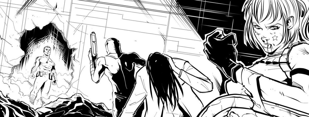 NorthstarrComic's tweet photo. Northstarr can get out of any tight situation 🌟 #makingcomics #illustration #comicbooks #WIP #Inktober https://t.co/gZyjYoBFQu