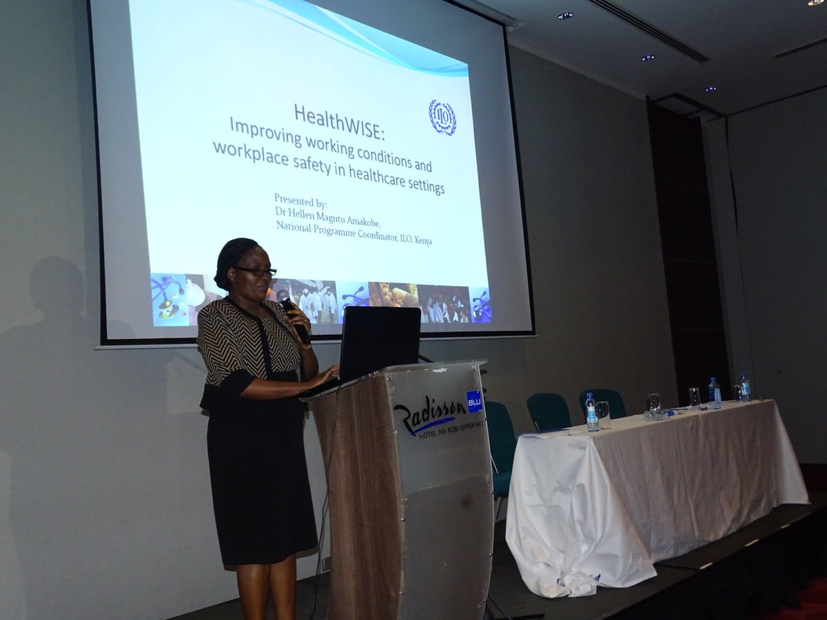HEALTHWISE- Work Improvement in Health Services - Tool developed jointly by ILO and WHO presented by Dr. Magutu ILO <a href="/ILO_EASTAFRICA/">ILO East Africa</a>