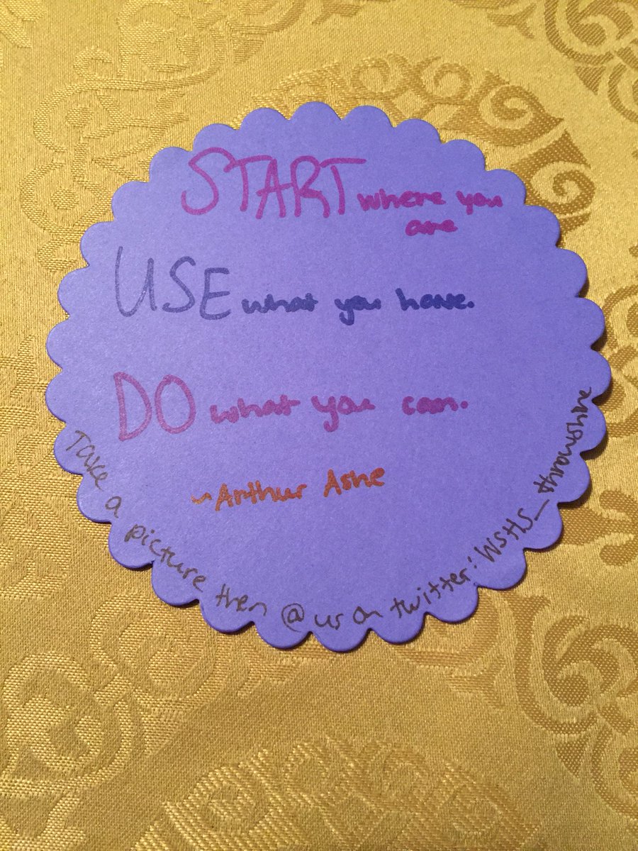 MrMiddleMath's tweet photo. Since my son is talking to me about Arthur Ashe, I guess I’ll see what this @WSHS_throwshine is all about. https://t.co/Y0pGiLRtvZ