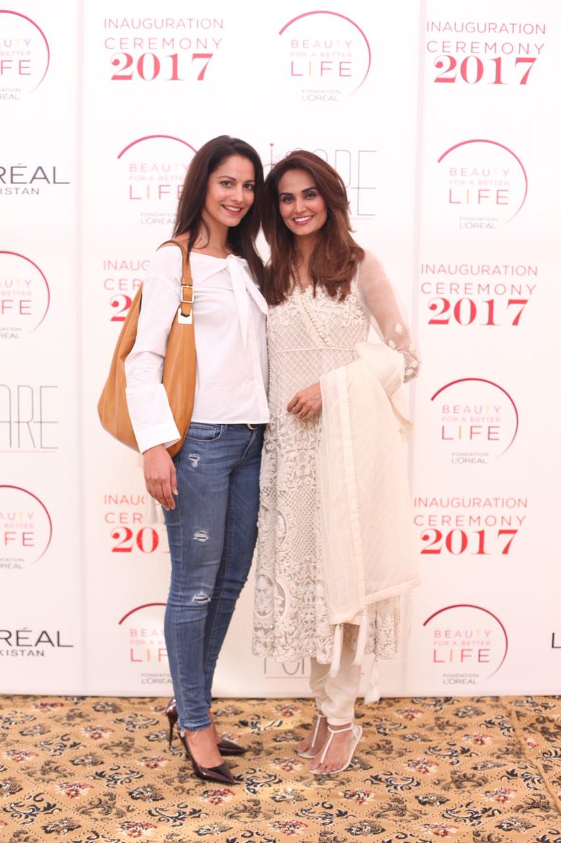 #CybilChaudhry and #MehreenSyed at L'Oreal Foundation and ICare Come together  #Beautyforabetterlife @CybilChowdhry @iMehreenSyed