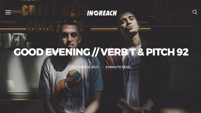 HighFocusUK's tweet image. Check out what @InReachCo had to say about @realverbt &amp;amp; @pitch_92 #GoodEvening LP!!! in-reach.co.uk/good-evening-v…