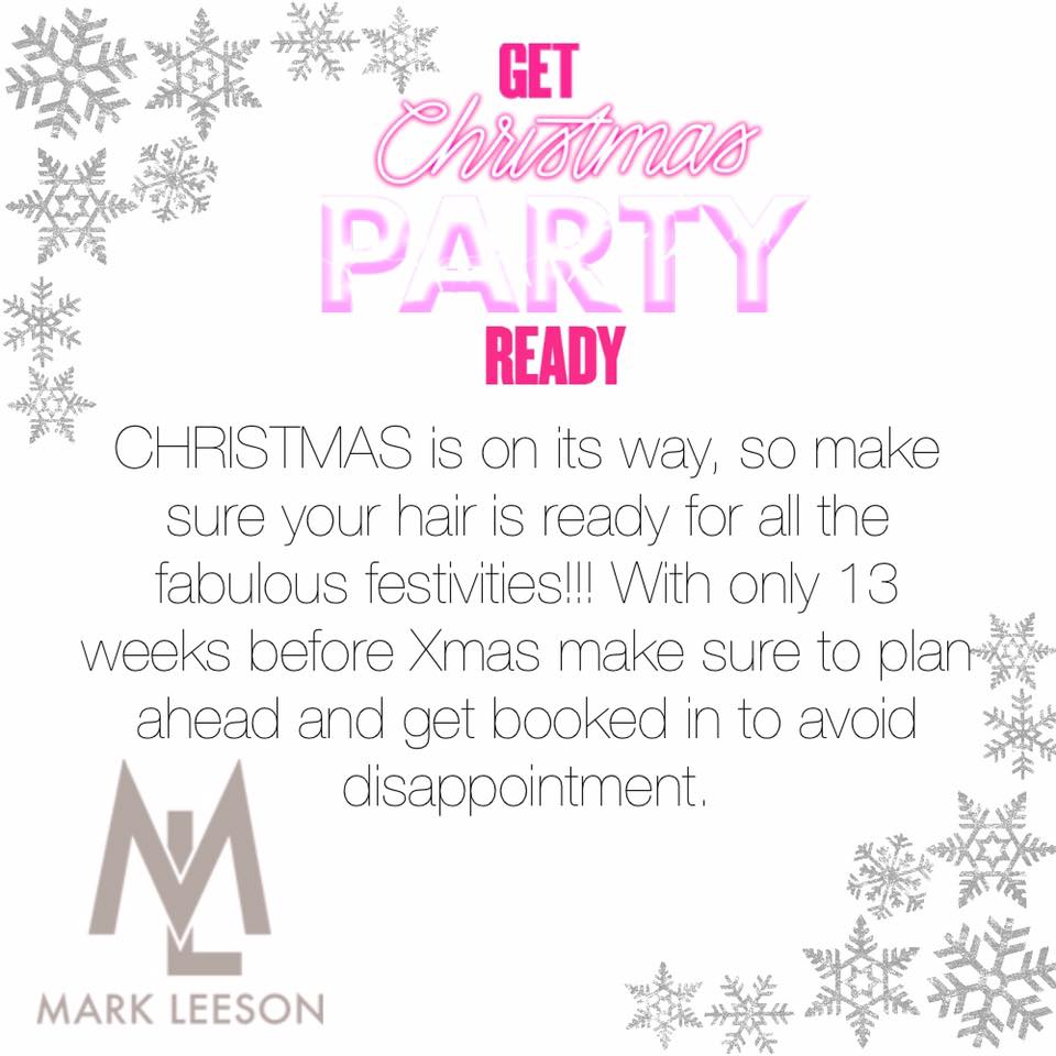 ❄️❄️The party season is just around the corner make sure you get your festive appointment and book NOW on 01623 622283 ❄️❄️
#markleesonsalon