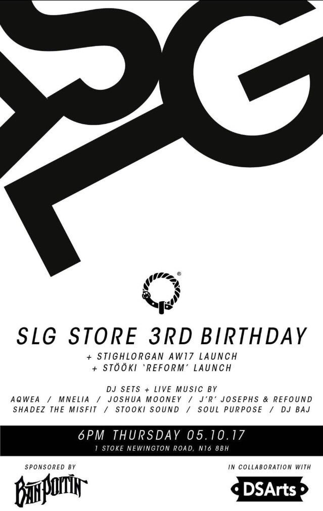 SoulPurposeEnt's tweet photo. TONIGHT! Get down to the @STIGHLORGAN store, #Dalston for their #official 3rd Bday party and catch us performing an intimate set • #WAVES https://t.co/O2KSl0i8Di