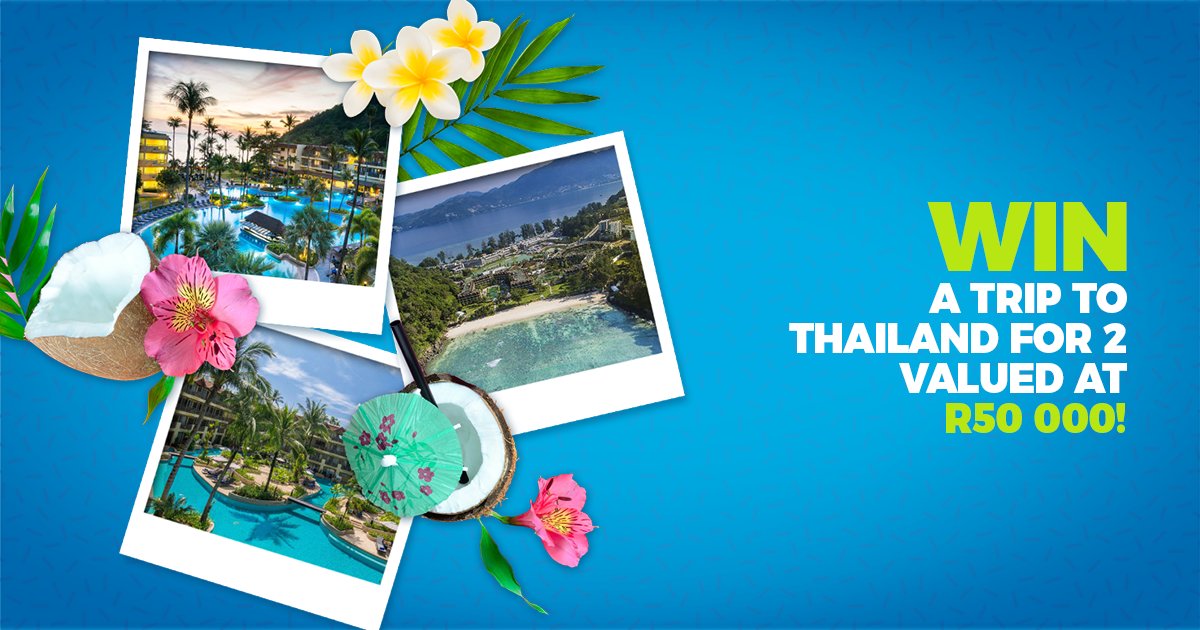 OneDayOnlycoza's tweet photo. RT: WIN a trip to Thailand for 2 valued at R50 000! All you have to do is RT, follow us and sign up:  https://t.co/LeDtsHLbOK https://t.co/hXzDAYySTX