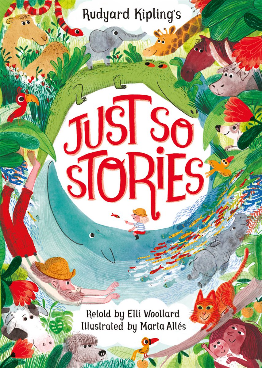 This stunning new edition of Rudyard Kipling's Just So Stories is out today - retold by @Elli_fant and illustrated by @martaltes.