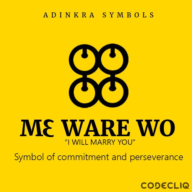 codecliq's tweet photo. #codecliq #adinkra #adinkrasymbols #mewarewo #proudlyghanaian https://t.co/ogpmoOnccF