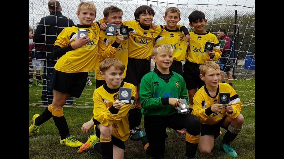 ajb53's tweet photo. Stockport Grammar under 11s were runners up at the recent cup competition held at Kings school.  Here’s the team in their @ccibuk shirts. https://t.co/RVrvAOIdvt