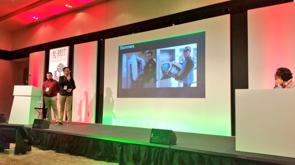_j3lena_'s tweet image. When traditional criminals meet cyber criminals
Awesome start of presentation by @thiagoolmarques &amp;amp; @fabioassolini @kaspersky Brasil #vb2017