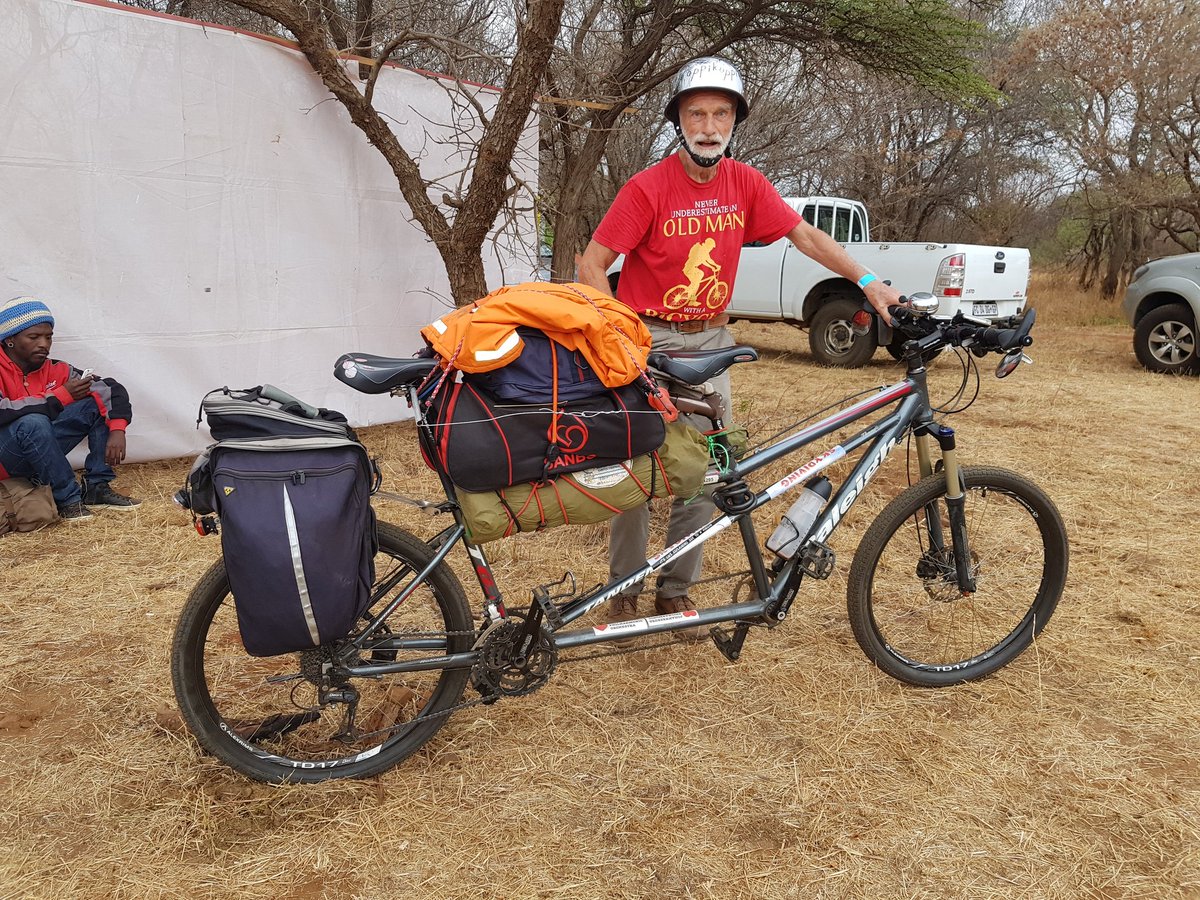 Squishy_Rea22's tweet photo. @oppikoppi This is Peter and he cycled from JHB for Oppi. He left on Tuesday and arrived here at 12:10. Peter is amazing #OPPI2017 https://t.co/uLoCd8e26M