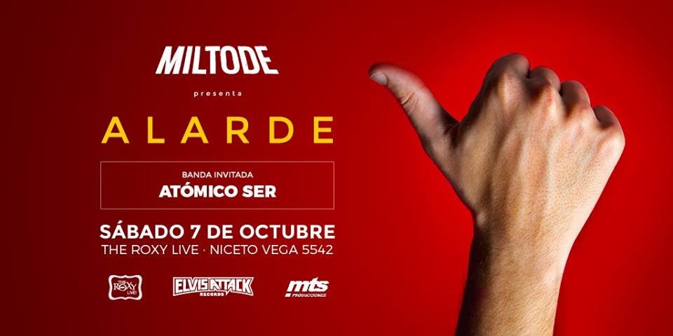#Recomendado 
<a href="/Miltodetrio/">Miltode</a> en <a href="/TheRoxyArg/">The Roxy Arg.</a> 
Invitados: <a href="/AtomicoSer/">Atómico Ser</a> 
Sábado 7 de octubre - 23.30
Evento: goo.gl/GGSc1T
#Nsh10años