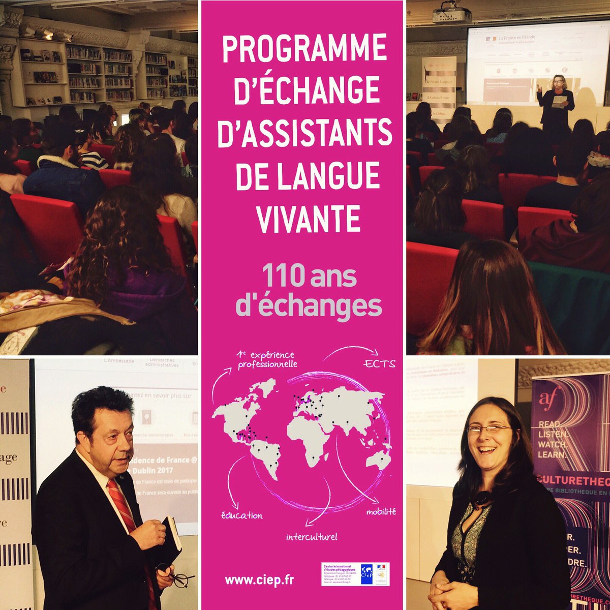 afdublin's tweet photo. #HappeningNow Launch of the #French #TeachingAssistants Induction Course in the #FrenchLibrary @FranceinIreland @ciep_sevres @Education_Ire https://t.co/MNoutoZ5Cm