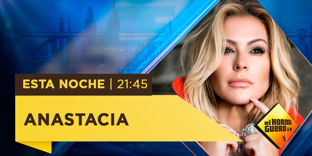 antena3com's tweet photo. Esta noche descubrimos la #Evolution de @AnastaciaMusic en su visita a @El_Hormiguero. ¡Qué lujazo! https://t.co/9jSNeEjIrp https://t.co/LMeHeiDfRJ