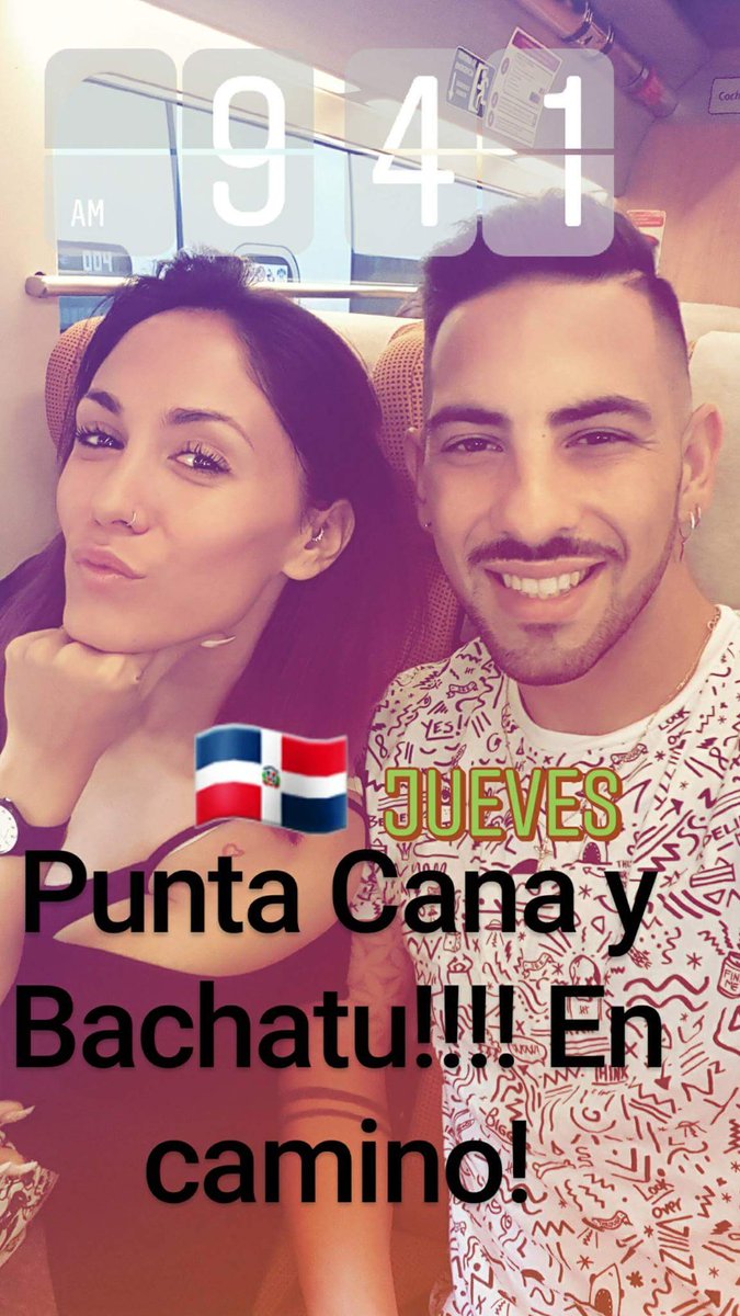 DyDoficial's tweet photo. Y salimos!!!! Nos vamos a #RepúblicaDominicana!!! Punta Cana y Punta Cana Salsa & #BachaTu Festival
#DanielyDesiree https://t.co/c3gqimprXW
