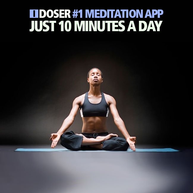All you need is 10 minutes of #brain tuning a day with the worlds most popular #meditation app ONLY at iDoserMobile.com