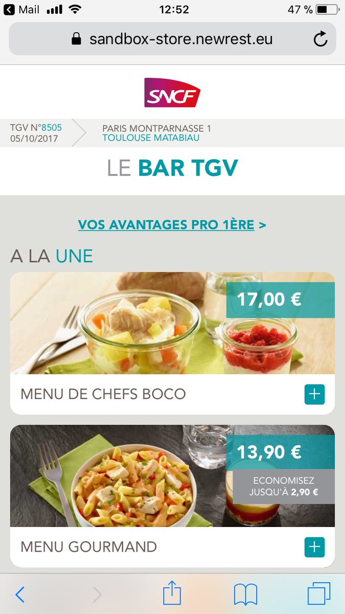 pascalparole's tweet photo. Accès dédié #LaBusinessPremière avec barista sur le quai espace personnalisé choix en ligne du menu service à la place #ViedeBoss @DansLeTGV https://t.co/CaJ4SWUnGL