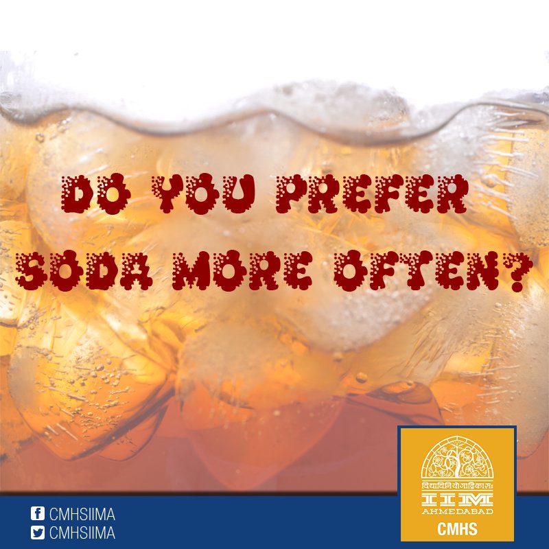 CMHSIIMA's tweet photo. One can of soda per day is likely to increase chances of
getting type 2 diabetes by 22%.
#diabetes #Soda #avoidsoda #drinkless #CMHS #IIMA https://t.co/1cYxLV0H1z