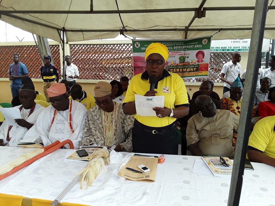 At the 9th Edition of the Capital Project/Flagoff Ceremony Senator Bola Ahmed Tinubu Primary Health Care Centre.