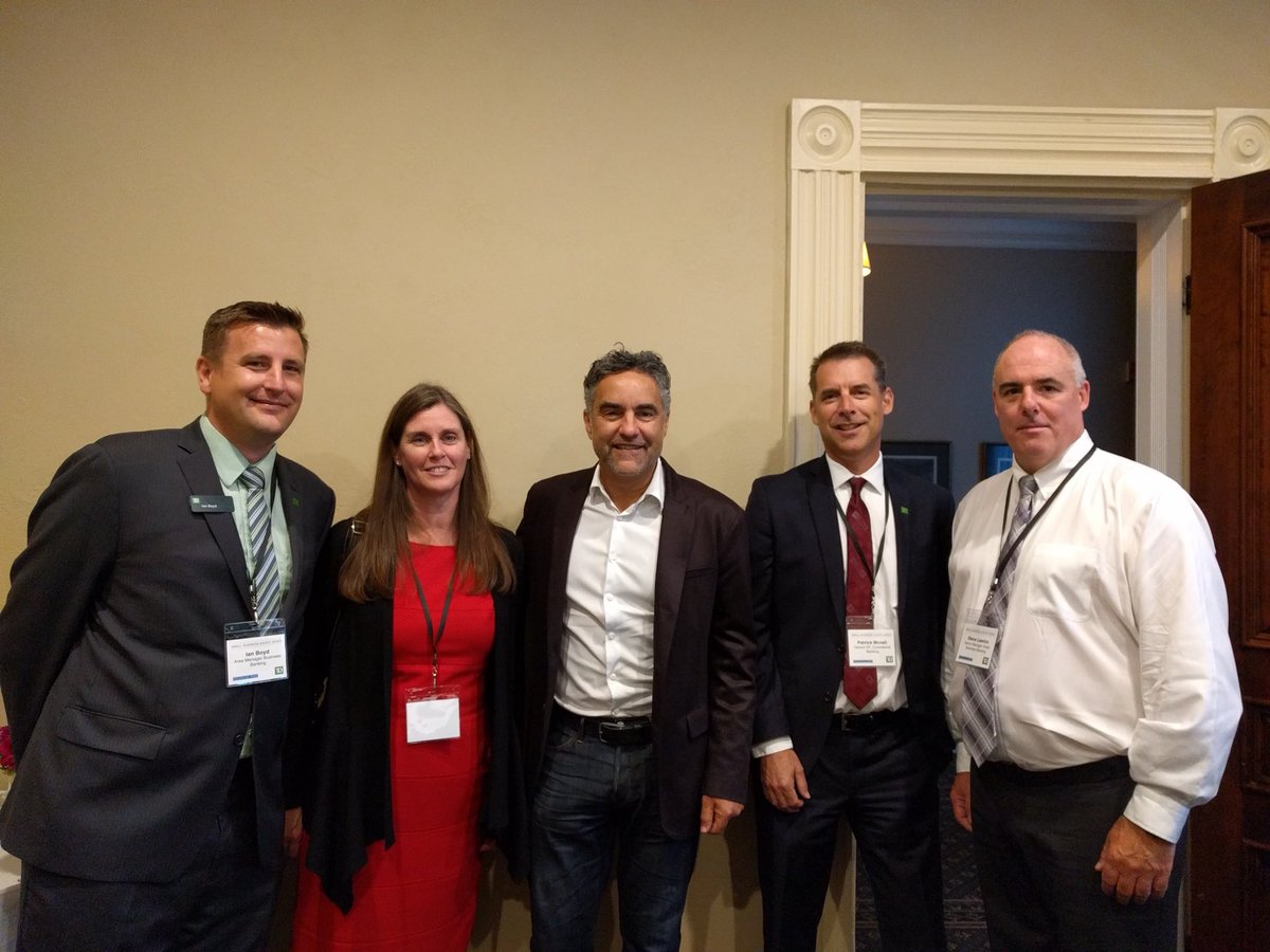 iboyd519's tweet photo. Great morning with Bruce Croxon from Dragons Den to help launch Small Business Month in London @TD_Canada @SteveLawton_TD @BruceCroxon https://t.co/1wiE7pguqK
