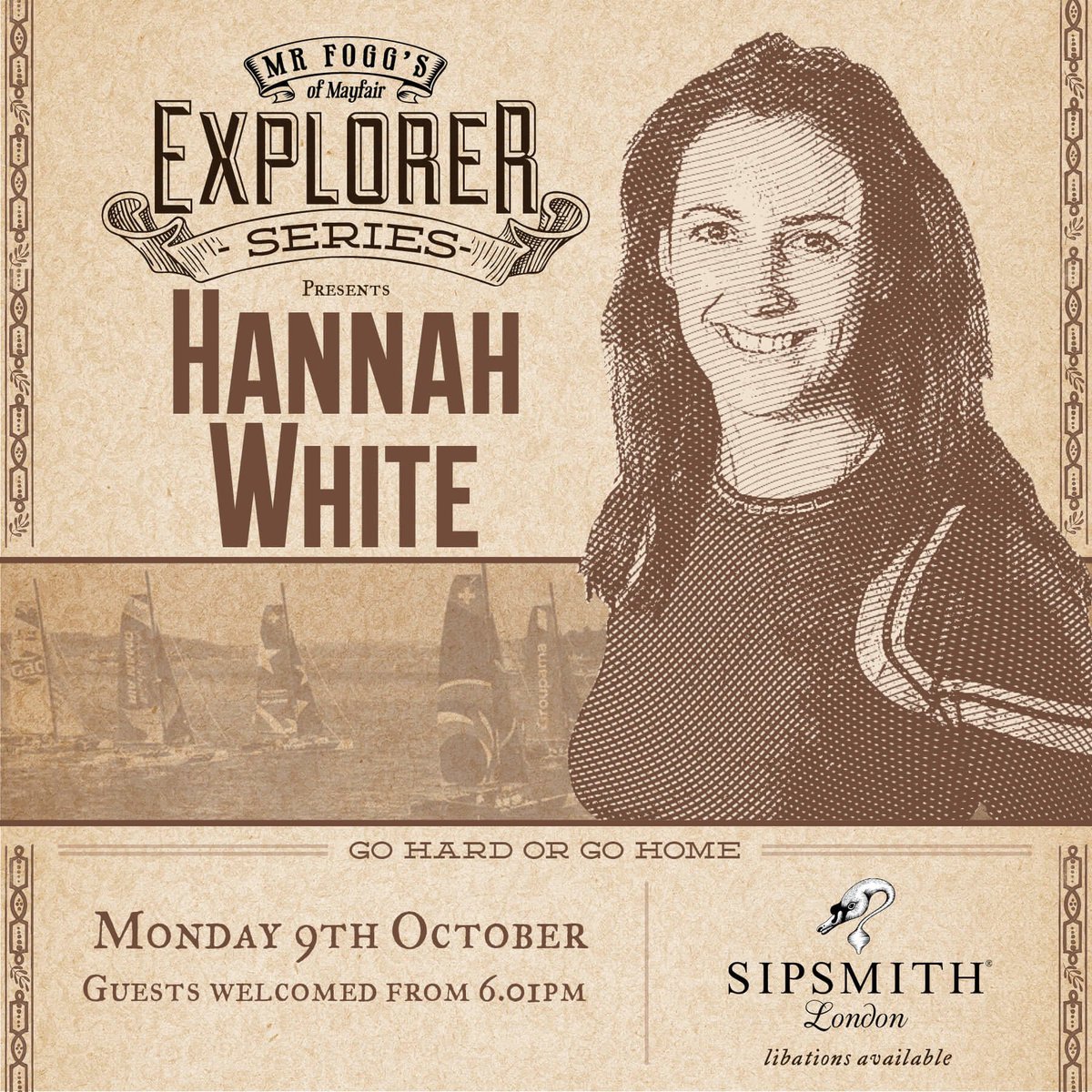 hannahwhiteuk's tweet photo. I'm heading to @MrFoggsGB to talk #projectspeedbird, #gohardorgohome and being a new mum- come and join us for some @sipsmith from 6pm https://t.co/xE0oDDmiC0