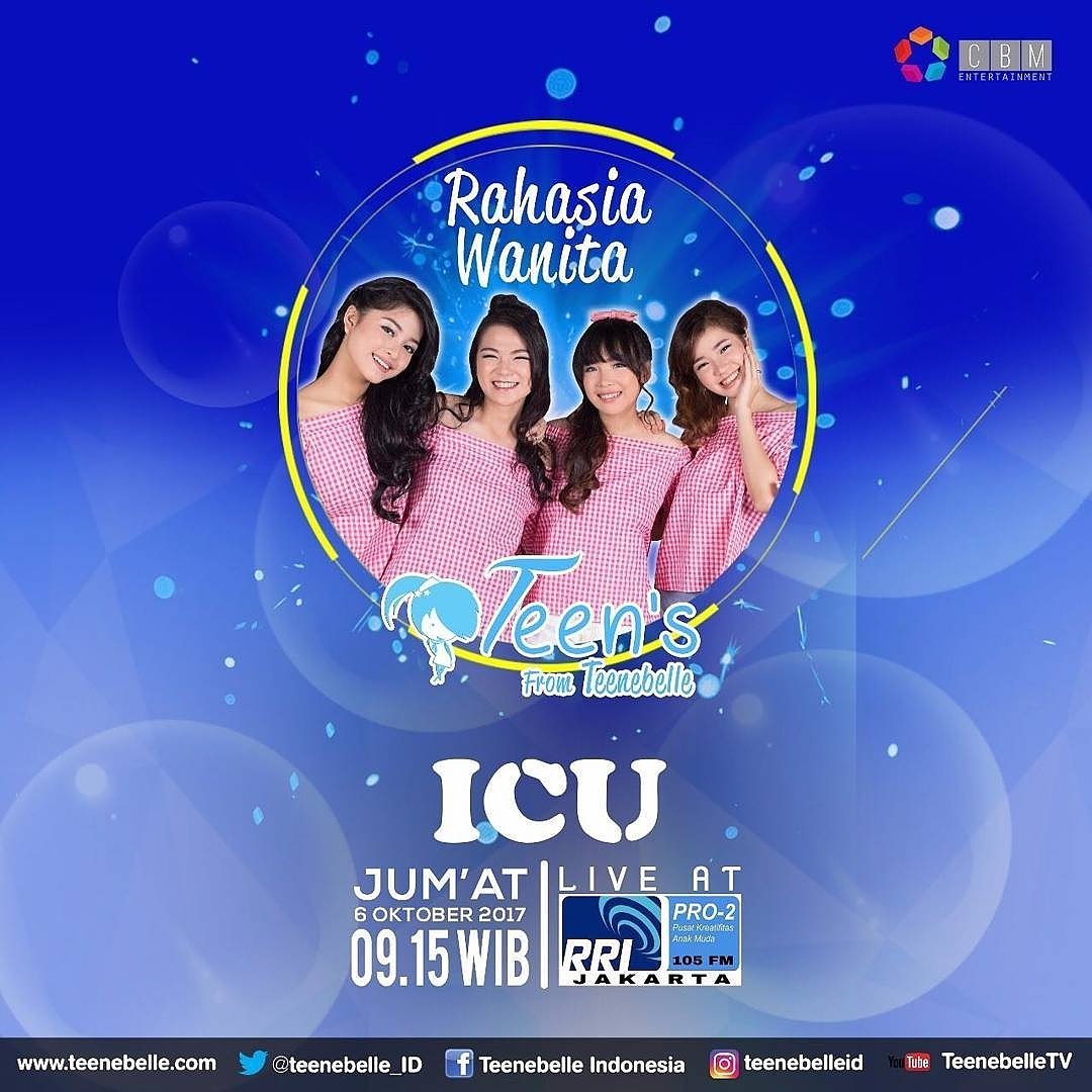 SupporTeens_SBY's tweet photo. Halo SupporTeens besok hari Jumat 6 Oktober 2017 dengerin Pro RRI 2 Jakarta @teenebelle_ID akan membahas ttg Rahasia Wanita pukul 09.15 WIB👍 https://t.co/kKS0iVQssd