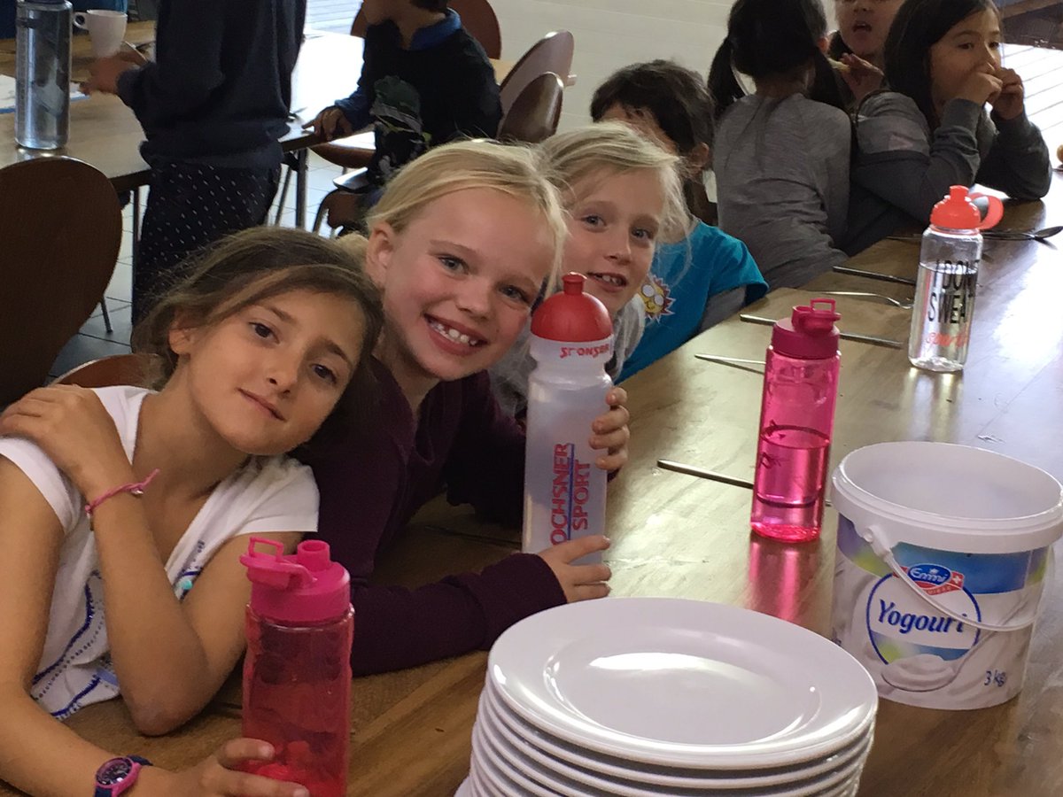 gwasgrade3's tweet photo. Lots of smiles after supper time after a fantastic day out in the mountains.@gwasgrade3 @GWASwitzerland @gwaswissg3a https://t.co/wcDkEprXhE