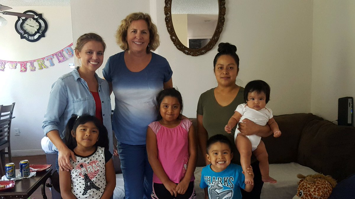 Mrs. Shevlin and Ms. Nelson visit a Johnson home!  Creating community! @eyalbergman  <a href="/CajonValleyUSD/">CajonValleyUSD</a>