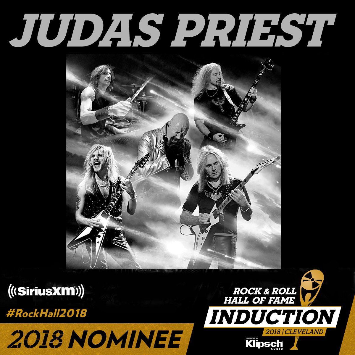 judaspriest's tweet image. We are very proud to be on the inductees nomination list for the Rock &amp;amp; Roll Hall of Fame! Please vote here: rockhall.com/vote