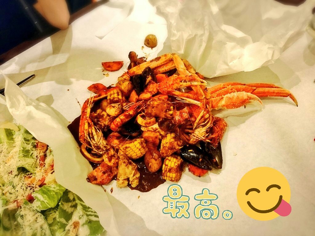 手づかみシーフード