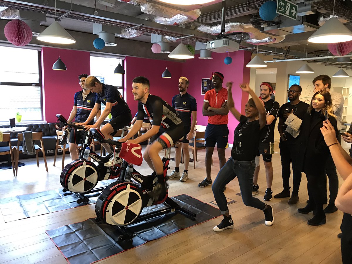 Team Kinetic racking up the virtual miles in support of <a href="/NABS_UK/">NABS</a> #RideAdLand 🚴🏼🚴🏼💨