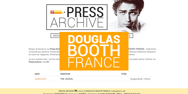 douglasbnet's tweet photo. #PRESSARCHIVE | Actualisation de la Press Archive du site. Une recherche parmis les articles est désormais beaucoup plus simple :) https://t.co/fQcZEdREUp