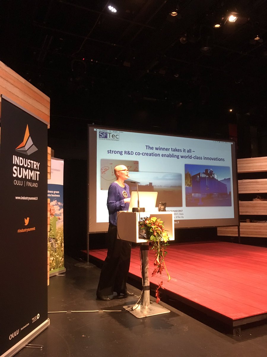 hamalaineneija's tweet photo. Inspiring story of ModHeat -technology & SFTec, a spin off from University of Oulu. #SFTec #industrysummit https://t.co/BZ0MlFlB0Y