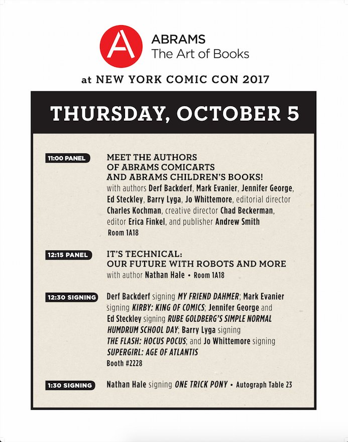 .@NY_Comic_Con is starting today! If you're a proud badge holder, be sure to stop by our booth (#2228) and say hi! bit.ly/2xgYEWf