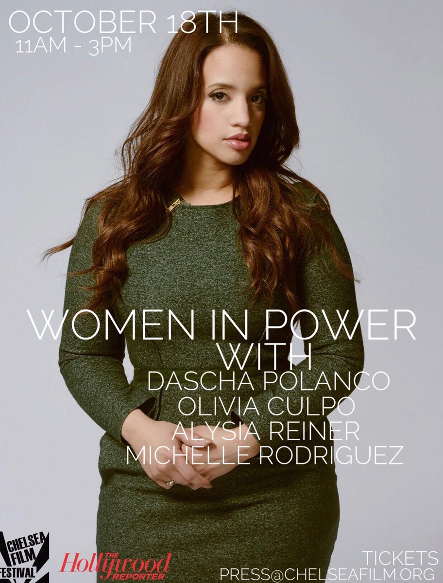 chelseafilm's tweet image. Don’t miss our Women in Power Event with @SheIsDash @oliviaculpo @alysiareiner @MRodOfficial 💄 Email press@chelseafilm.org for tickets!