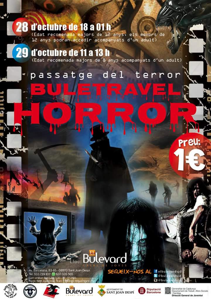 JovesDimonisSC's tweet photo. Nuevamente organizamos y montamos el pasaje del terror en Sant Joan Despí.
Esta II EDICIÓN llevara por nombre: BULETRAVEL HORROR https://t.co/KyoYUNsosN