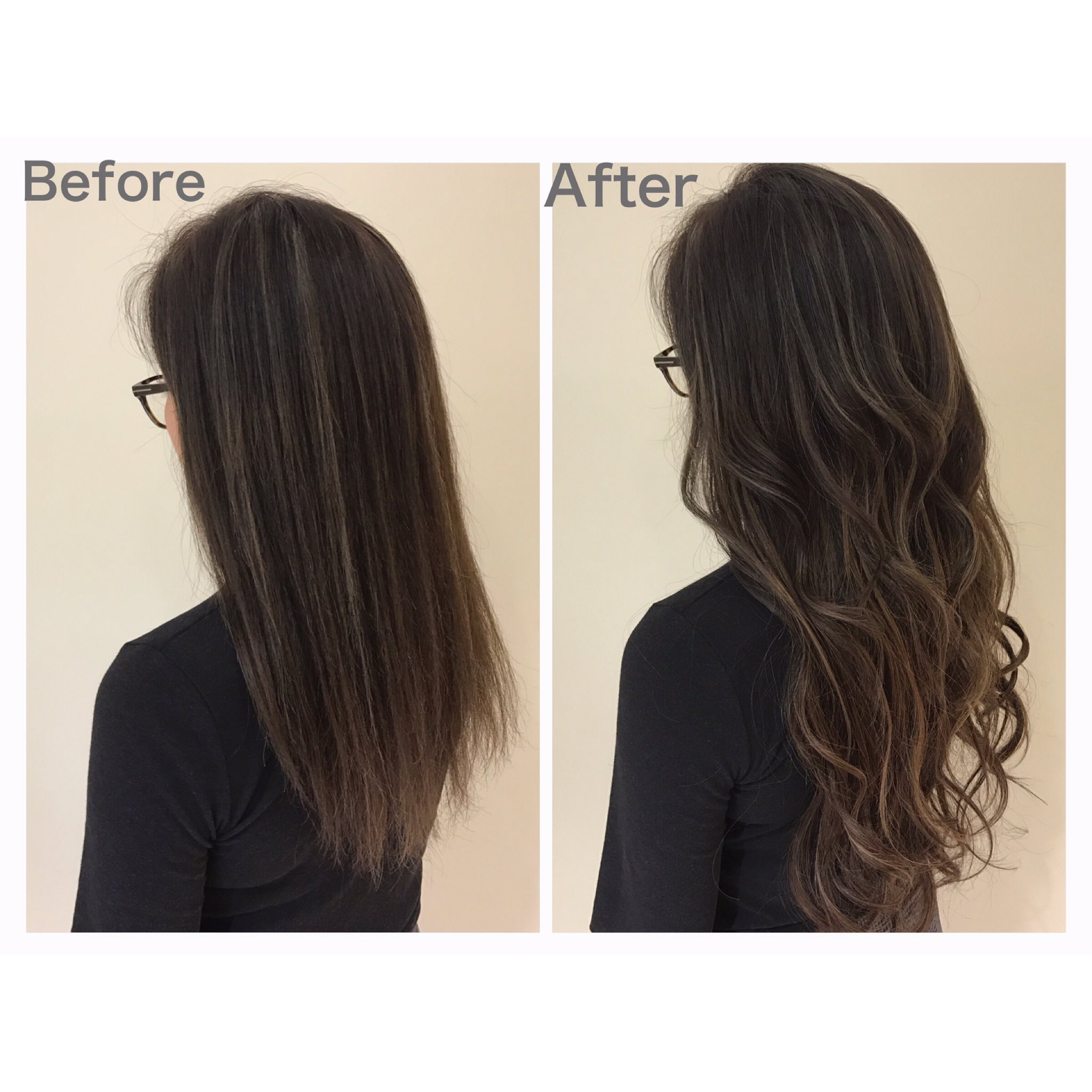 超美容師あやぽ エクステのお客様 シールエクステ70本 ええかんじやー シールエクステ エクステ レミーヘア 人毛100 ハイライト ミックス ロングヘア みちょぱ 風 Vancouncil 恵比寿 美容師