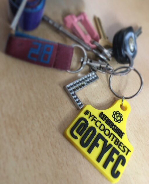 The <a href="/OFYFC/">OxfordYoungFarmers</a> keyrings are up for grabs, only £2.50!