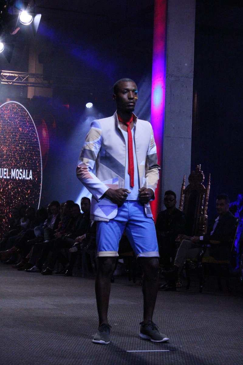 FashionNairobi's tweet photo. Samuel Mosala's #Menswear Collection during last nights finale of @TheInternSA #Africandesign  https://t.co/dwZjBZdDkI #NairobiFashionHub