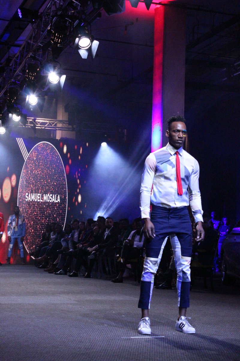 FashionNairobi's tweet photo. Samuel Mosala's #Menswear Collection during last nights finale of @TheInternSA #Africandesign  https://t.co/dwZjBZdDkI #NairobiFashionHub