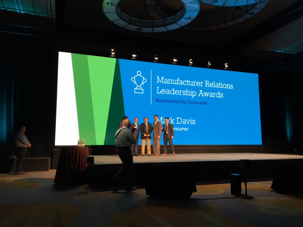 CencoraGlobal's tweet photo. Congratulations to the #ThinkLive2017 Manufacturer Relations Leadership Award winner, Mark Davis, @BayerPharma https://t.co/dxeqldu9RZ
