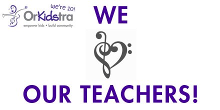 It's #InternationalTeachersDay! Thanks so much to our wonderful OrKidstra teachers for helping to empower kids &amp; build community through music. We couldn't do it without you! #thankateacher #WorldTeachersDay #grateful #Ottawa #musiceducation