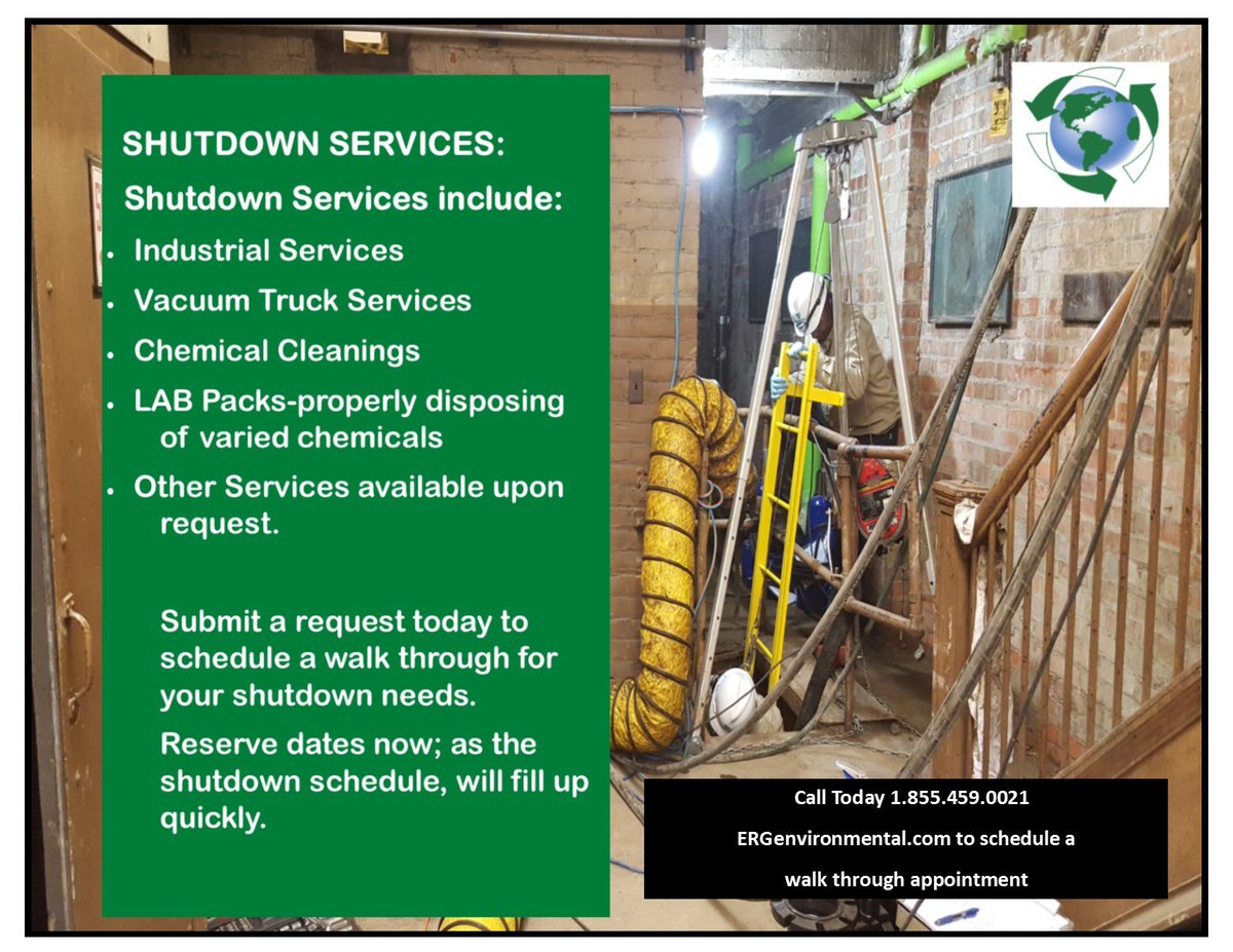 ERGEnvServices's tweet image. #SHUTDOWNPROJECTS #ShutdownWork #EnvironmentalServices #IndustrialCleaning #EnvironmentalProjects #IndustrialService #IndustrialShutdownWork