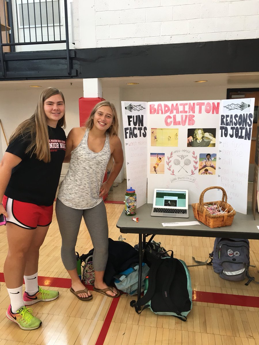 Stangs_glax's tweet photo. New Crew of lax girls running our Badminton Club! 🏸 @ams53_ @claire_hiscott https://t.co/VsiqmcJHim