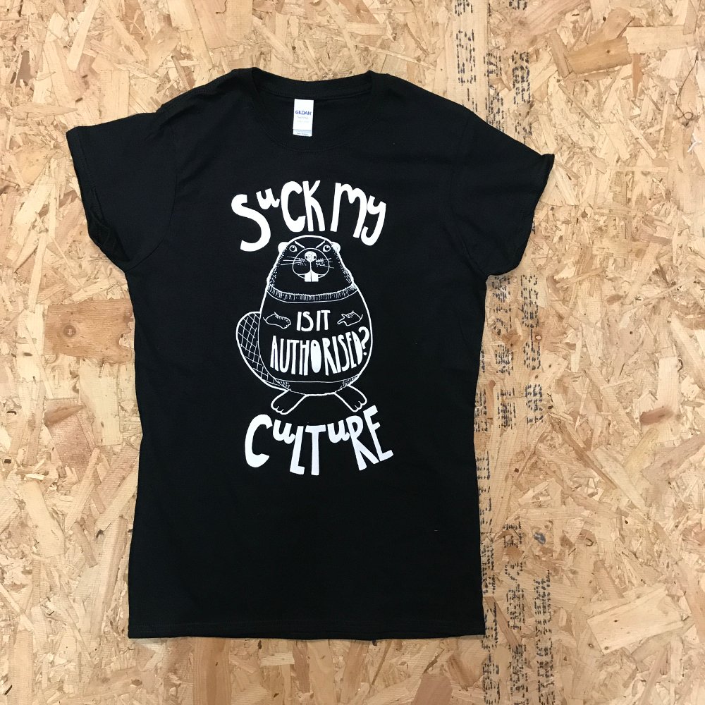 CustomMerchUK's tweet photo. #SuckMyCulture are all set for this weekend's gig with their brand new merch t-shirts #bandmerch #feminist #punk #merch #printing https://t.co/7JX23oNngc