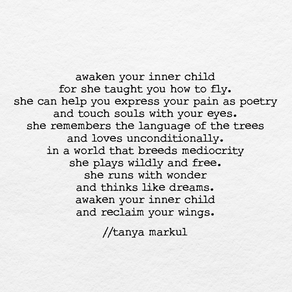 #awakenyourinnerchild...and reclaim your #wings
#poem #poetry by +@dharmaunicorn

#ThursdayThoughts #ThursdayMotivation