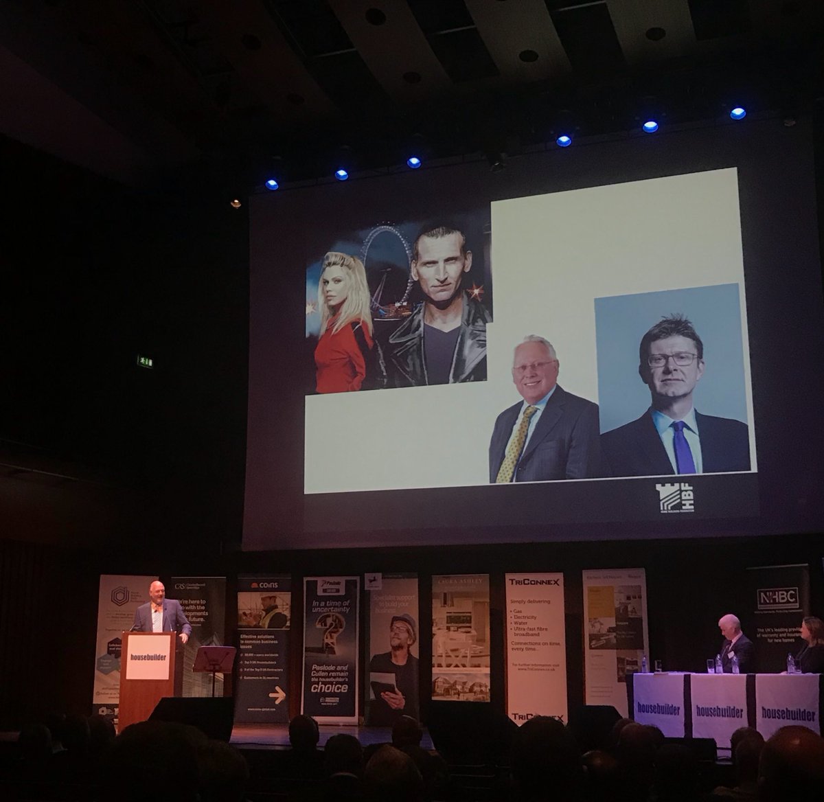 HomeBuildersFed's tweet image. Christopher Eccleston and Billie Piper are Doctor Who’s equivalent of Greg Clark and Bob Neill (2010-12), according to Andrew Whitaker #HMI17