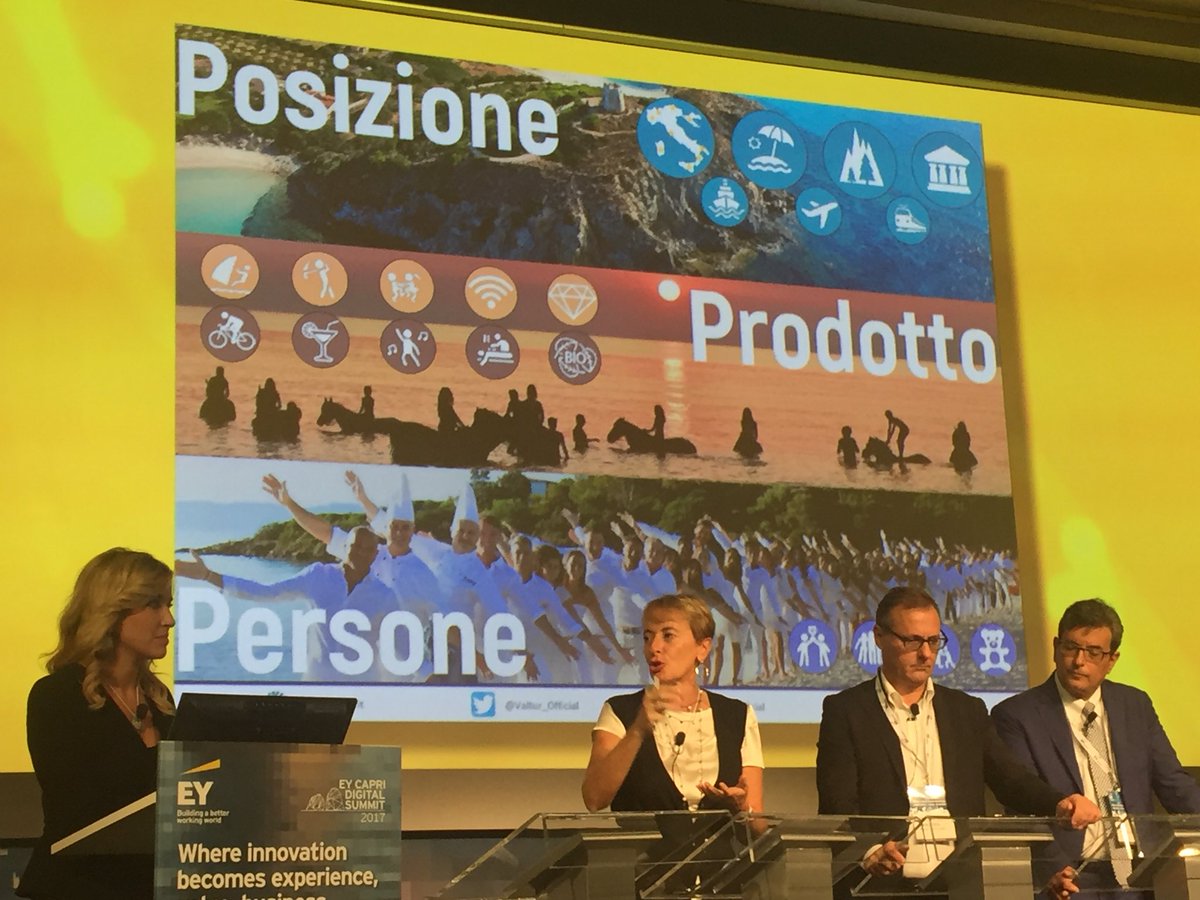 <a href="/ElenaDavid21/">Elena David</a> racconta l’esperienza innovativa di vacanza e le 3P #posizione #prodotto #persone @Valtur_Official #EYCapri <a href="/EY_Italy/">EY Italy</a>